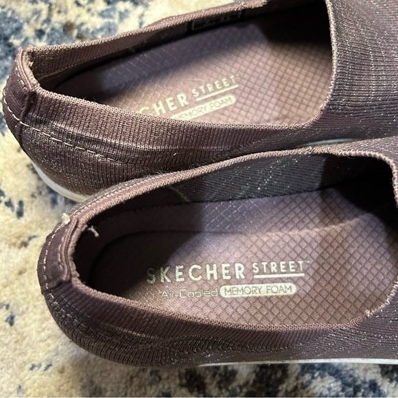 Sketchers Air Cooled Memory Foam Poppy-Cloud Dust Maylar Fleck Knit Slip-On Shoe - Picture 11 of 12